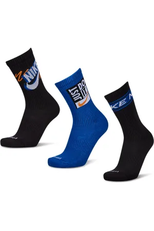Nike Everyday Cushioned Crew 3 Pack Unisex Socken - Schwarz - Größe: 34 - 38 - Foot Locker