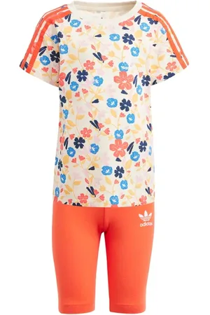 adidas Aop 3-stripes Unisex Trainingsanzüge - Weiß - Größe: 105 - 110 CM - Baumwoll-Jersey - Foot Locker