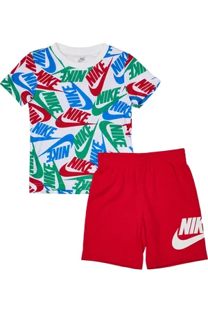 Nike Aop Unisex Trainingsanzüge - Rot - Größe: 92 - 98 CM - Baumwoll-Jersey - Foot Locker