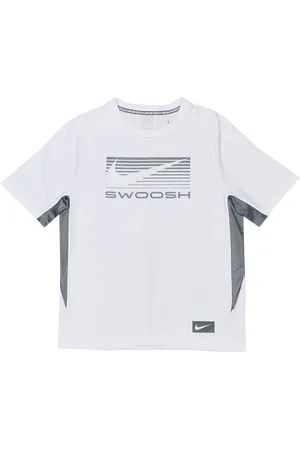 Nike Swoosh Unisex T-Shirts - Weiß - Größe: 122 - 128 CM - Poly Jersey - Foot Locker