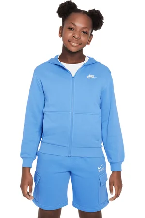 Nike Club Unisex Kapuzenpullover - Blau - Größe: 128 - 137 CM - Foot Locker