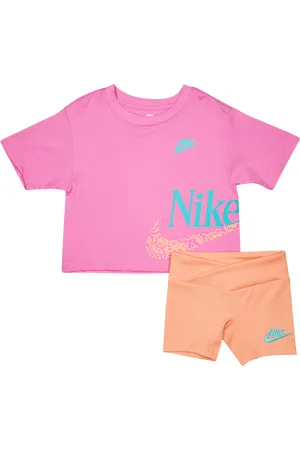 Nike Wild Flower Unisex Trainingsanzüge - Rosa - Größe: 92 - 98 CM - Baumwoll-Jersey - Foot Locker