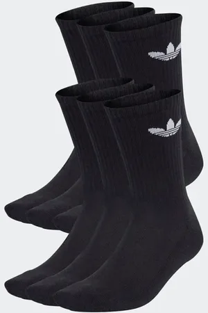 adidas Trefoil Unisex Socken - Schwarz - Größe: 34-36 - Poly (Polyester) - Foot Locker