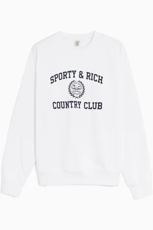Sporty & Rich Varsity Crest Unisex Sweatshirt