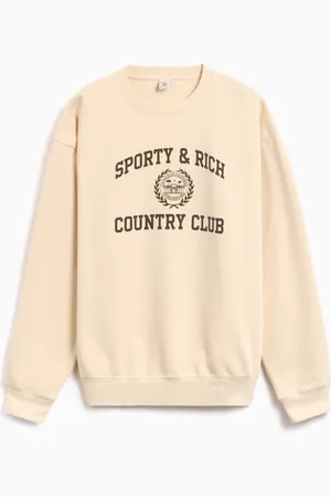 Sporty & Rich Varsity Crest Unisex Sweatshirt