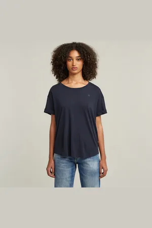 G-Star Rolled Up Sleeve Boyfriend Top - - Damen