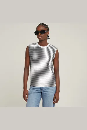 G-Star Stripe Boxy Top - - Damen