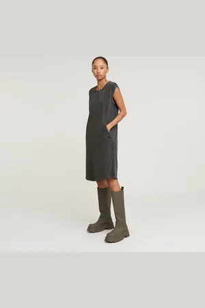 G-Star Seam Detail Overdyed Loose Kleid - - Damen