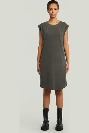 G-Star Seam Detail Overdyed Loose Kleid - - Damen