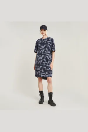 G-Star Sprayed Letters Loose Kleid - - Damen