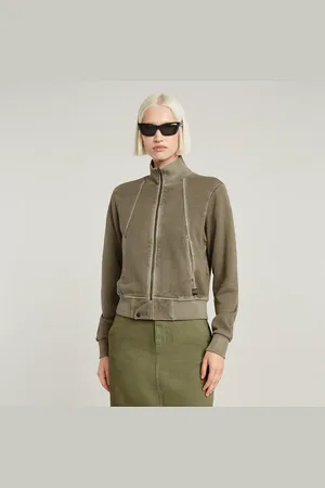 G-Star Overdyed Slim Track Sweater Jacke - - Damen