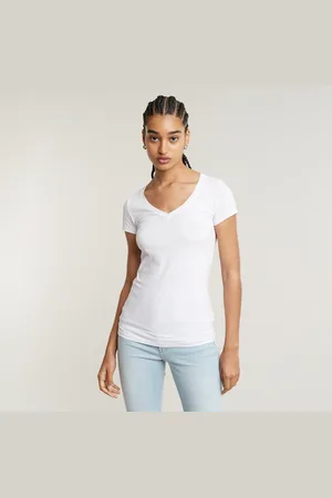 G-Star Base V-Neck Cap Top - - Damen