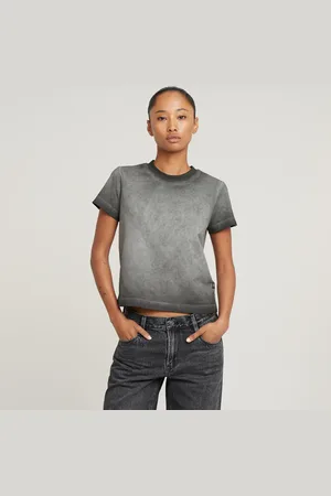 G-Star Overdyed Micro Boxy Top - - Damen