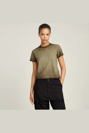 G-Star Overdyed Micro Boxy Top - - Damen