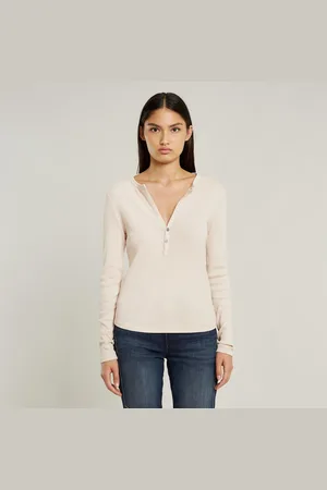 G-Star Deep V-Neck Slim Top - - Damen