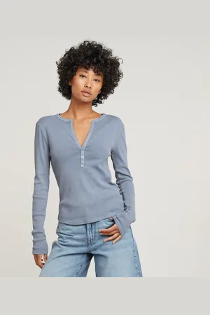 G-Star Deep V-Neck Slim Top - - Damen