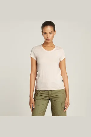 G-Star Overdyed Eyben Slim V-Neck Top 2.0 - - Damen