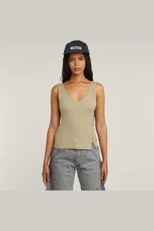 G-Star Asymmetrical Zip Slim Tanktop - - Damen