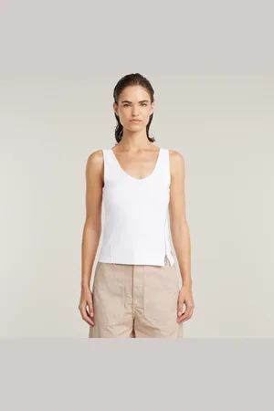 G-Star Asymmetrical Zip Slim Tanktop - - Damen