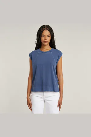 G-Star Back Zip Overdyed Top - - Damen