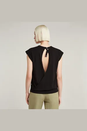 G-Star Open Back Loose Sleeveless Top - - Damen