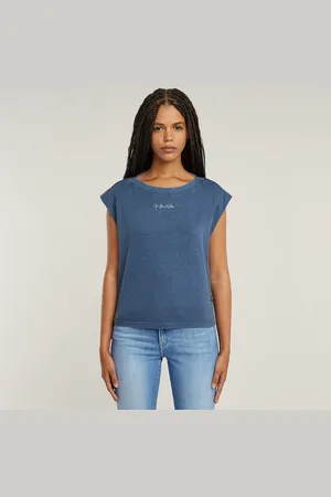 G-Star Mini G-Script Logo Overdyed Top - - Damen