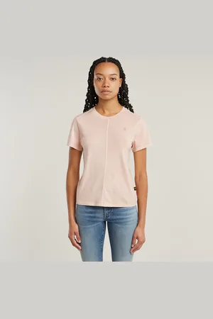 G-Star Overdyed Front Seam T-Shirt - - Damen