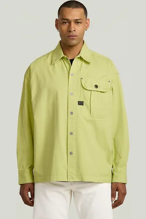 G-Star Pleated Boxy Shirt Long Sleeve - - Herren