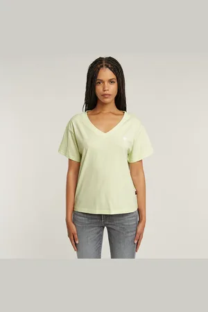 G-Star Open V-Neck Relaxed T-Shirt - - Damen
