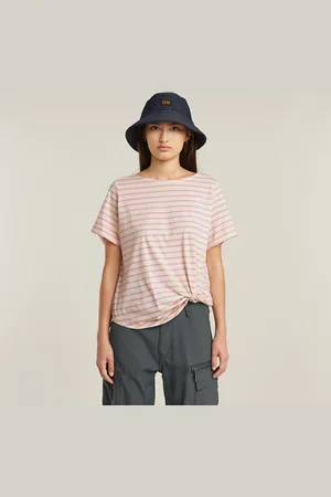 G-Star Striped Knot T-Shirt - - Damen