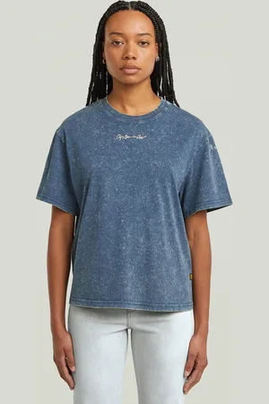 G-Star Washed G-Script T-Shirt - - Damen