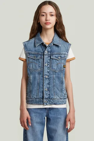 G-Star Unisex Relaxed Denim Vest - - mädchen