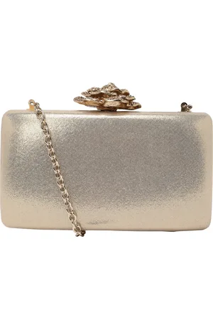 Menbur Abendtasche, glitzernd, Blütenverschluss, für Damen