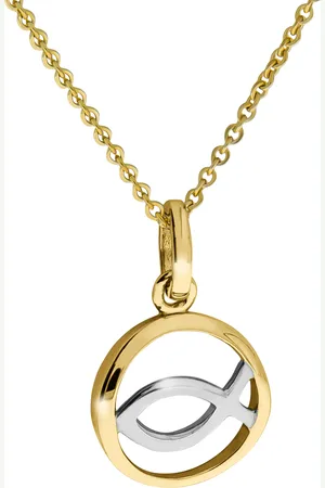 CELESTA ® Damen Kette mit Anhänger, 375er Gelbgold