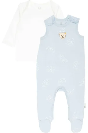 Steiff Stramplerset, 2-teilig, Bären-Patch, für Babys und Kleinkinder, , 56