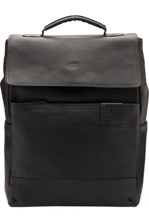 Strellson Laptop-Rucksack "Hydepark", Leder, Laptopfach, uni, 18,9 L, für Herren