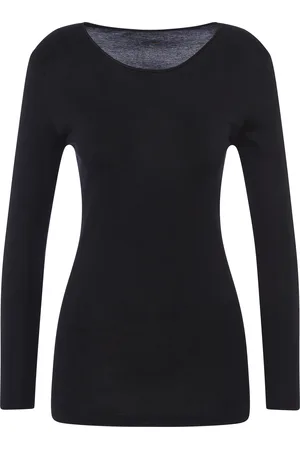 Mey Noblesse Langarmshirt, Rundhals, uni, für Damen, , 50