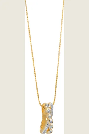 Vandenberg Damen Kette mit Anhänger, 375er Gelbgold 14 Diamanten, zus. ca. 0,20 Karat