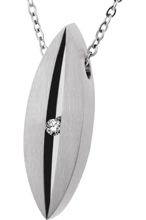 ERNSTES Damen Anhänger, Edelstahl mit Brillant, ca. 0,02 Karat