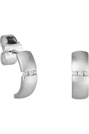 Vandenberg Ohrstecker, 333er mit 6 Diamanten, zus. ca. 0,03 ct.