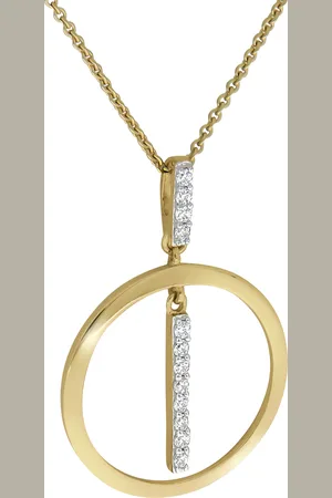 CELESTA ® Damen Kette mit Anhänger "3713408262", 375er Gelbgold
