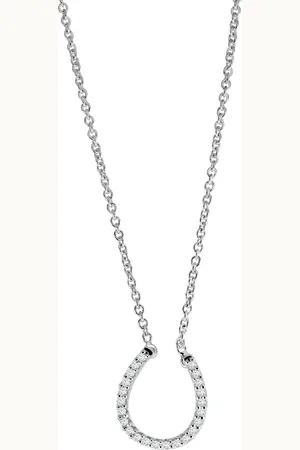Moncara Damen Kette mit Anhänger, 375er 23 Diamanten, zus. ca. 0,10 Karat