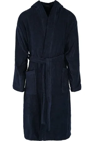 Schiesser Essentials Bademantel, Kapuze, 3/4-Länge, für Herren, , M