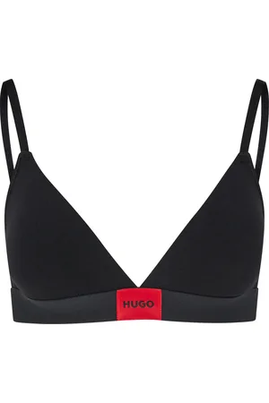 HUGO BOSS Triangel-BH, bügellos, Logo-Detail, für Damen, , S