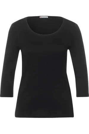 Street one Shirt "Pania", 3/4-Ärmel, U-Ausschnitt, für Damen, , 46