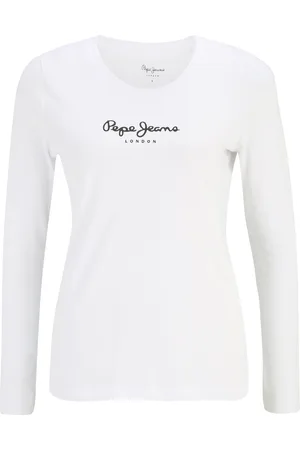 Pepe Jeans Langarmshirt, Rundhals, Logo-Print, für Damen, , S