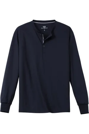 Calida Remix Basic Sleep Schlafshirt, Henley-Ausschnitt, für Herren, , XXL