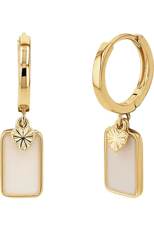 Noelani Damen Creolen mit Anhänger, 925er Silber