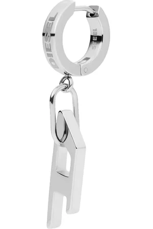 Diesel ® Herren Single-Creole mit Anhänger "DX1336040", Edelstahl