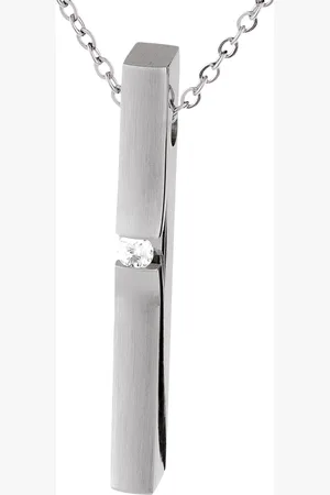 ERNSTES Damen Anhänger, Edelstahl mit 1 Brillant, ca. 0,035 Karat